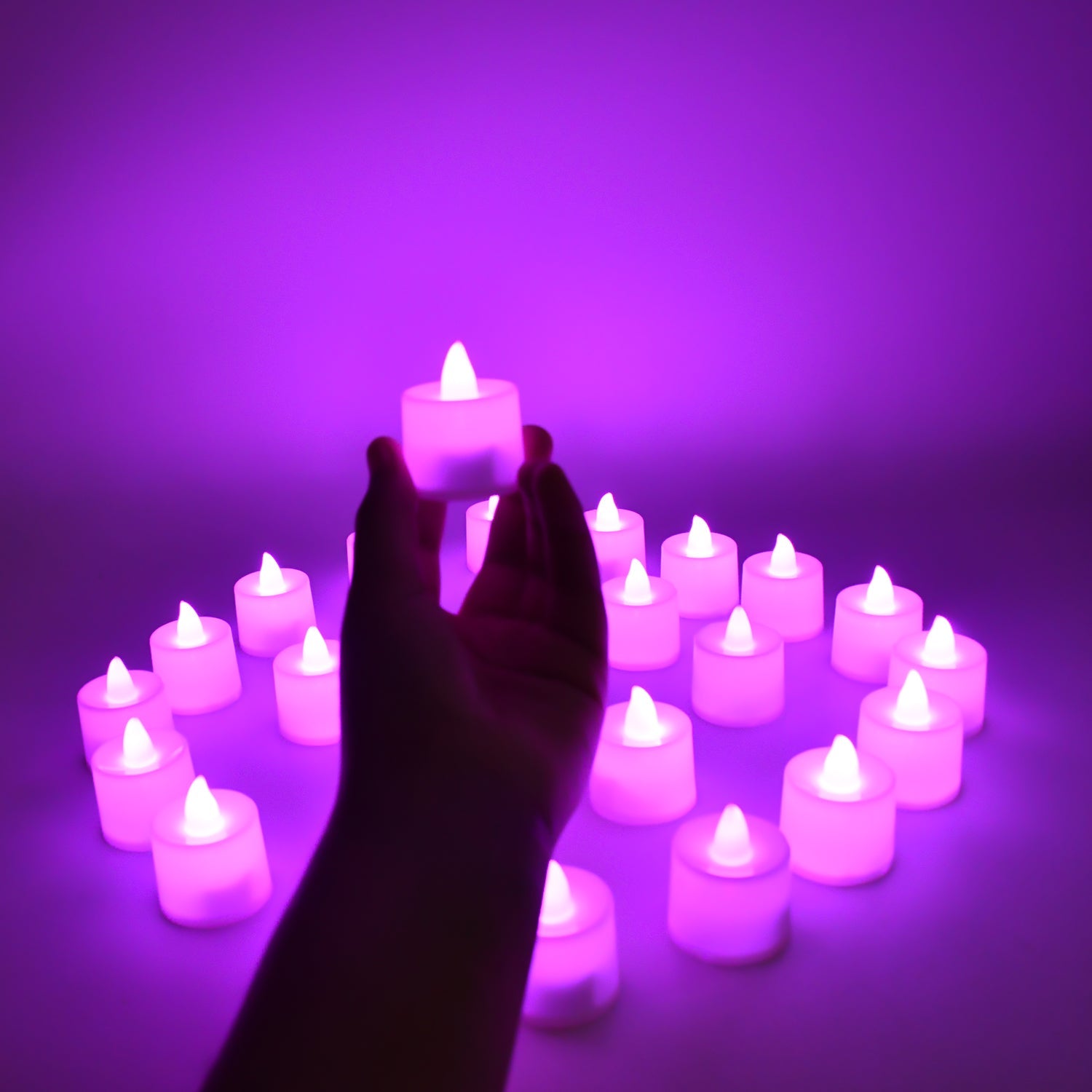 Flameless LED Tealights, Smokeless Plastic Decorative Candles - Led Tea Light Candle For Home Decoration, Diwali (Pack Of 24) Flameless LED Tealights, Smokeless Plastic Decorative Candles - Led Tea Light Candle For Home Decoration, Diwali (Pack Of 24)